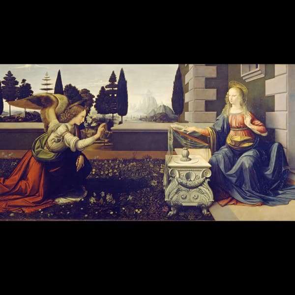 Da Vinci: Annunciation, Adoration
